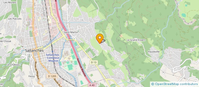 localisation de l'entreprise MONSIEUR SEBASTIEN ARVIN-BEROD  SALLANCHES