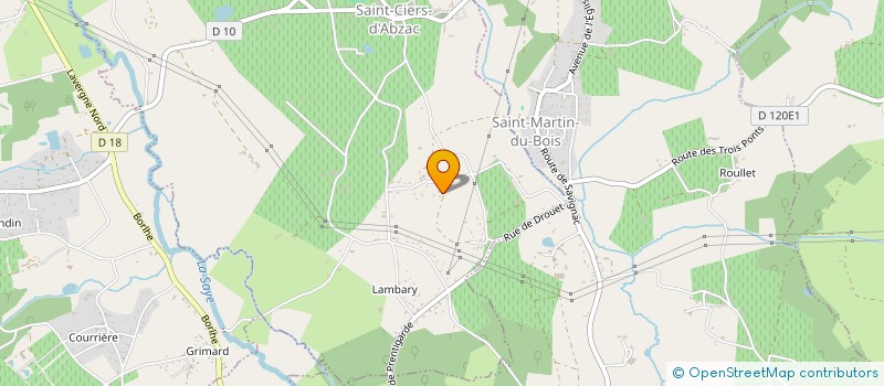 localisation de l'entreprise MONSIEUR SEBASTIEN ASCOET  SAINT-CIERS-D'ABZAC