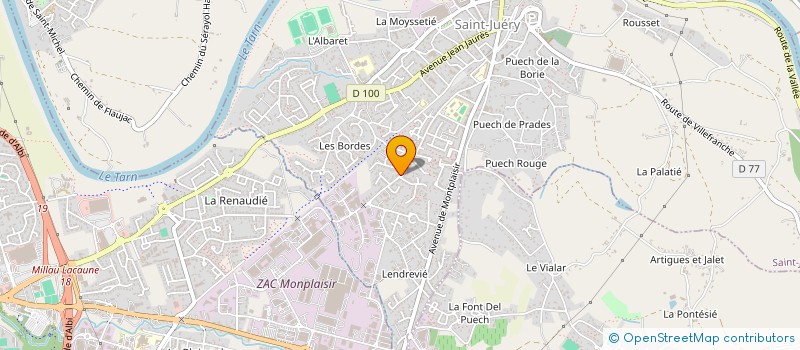 localisation de l'entreprise MONSIEUR SEBASTIEN ASSIE à SAINT-JUERY