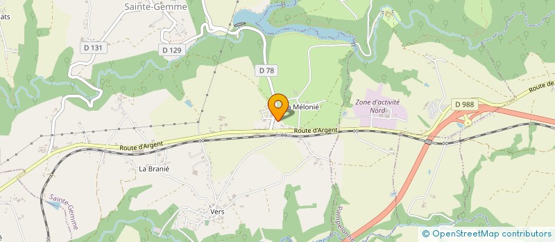 localisation de l'entreprise MONSIEUR SEBASTIEN ATTRAZIC  SAINTE-GEMME