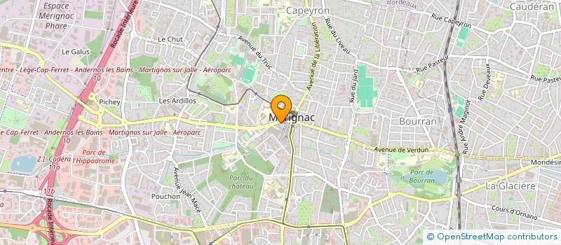 localisation de l'entreprise MONSIEUR SEBASTIEN AUBERT  MERIGNAC