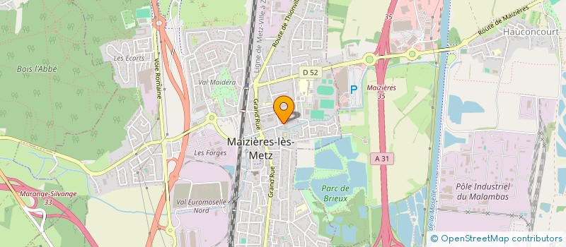 localisation de l'entreprise MONSIEUR SEBASTIEN AUBIN  MAIZIERES-LES-METZ