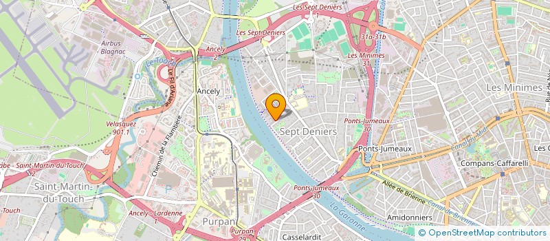 localisation de l'entreprise MONSIEUR SEBASTIEN AUBOURG  TOULOUSE