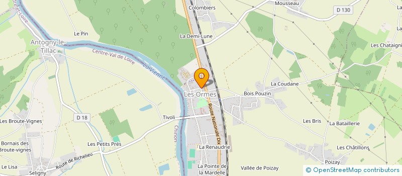 localisation de l'entreprise MONSIEUR SEBASTIEN AUBRY  LES ORMES