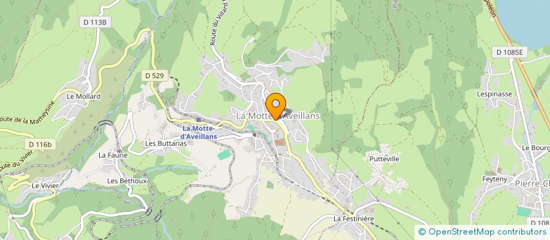 localisation de l'entreprise MONSIEUR SEBASTIEN AUBRY  LA MOTTE-D'AVEILLANS