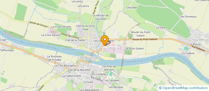 localisation de l'entreprise MONSIEUR SEBASTIEN AUDOUARD  L'ILE-BOUCHARD