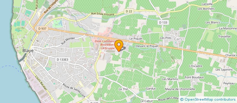 localisation de l'entreprise MONSIEUR SEBASTIEN AUDUBERTEAU  CARS