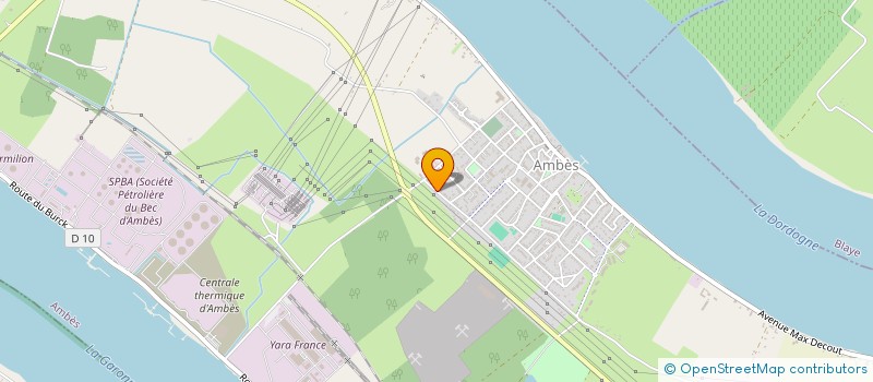 localisation de l'entreprise MONSIEUR SEBASTIEN AUGER  AMBES