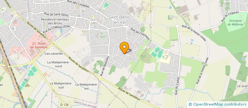 localisation de l'entreprise MONSIEUR SEBASTIEN AUSIN  SAINT-DENIS-EN-VAL