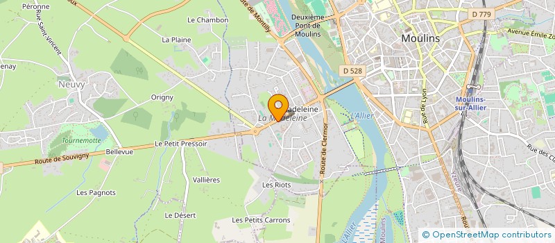 localisation de l'entreprise MONSIEUR SEBASTIEN AUSSERT  MOULINS