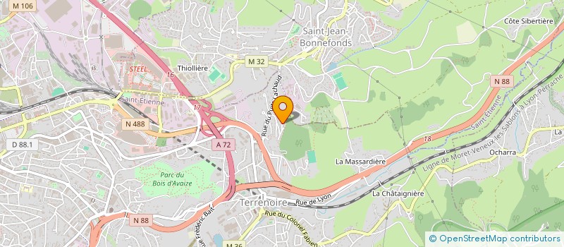 localisation de l'entreprise MONSIEUR SEBASTIEN AVIT  SAINT-ETIENNE