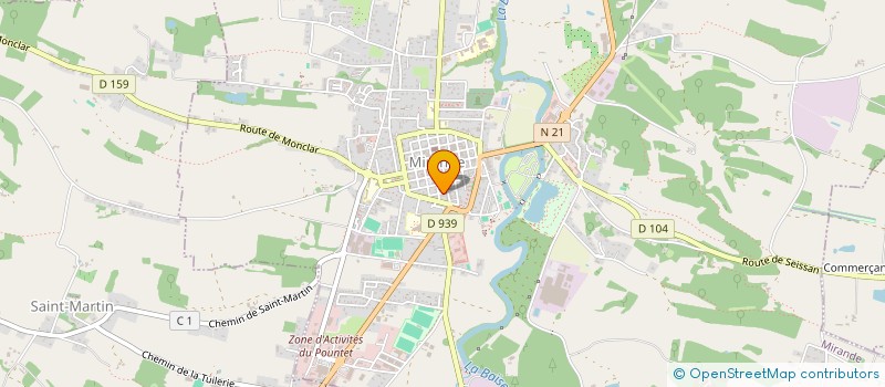 localisation de l'entreprise MONSIEUR SEBASTIEN AZAIS  MIRANDE