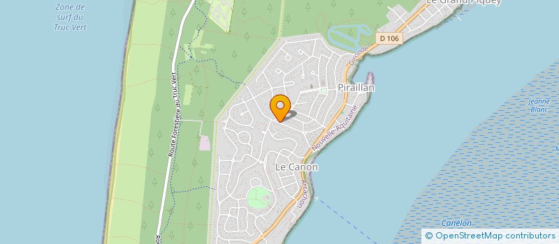 localisation de l'entreprise MONSIEUR SEBASTIEN AZAM à LEGE-CAP-FERRET