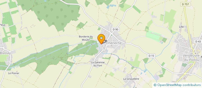 localisation de l'entreprise MONSIEUR SEBASTIEN BABIN  SAINT-MARTIN-LA-PALLU