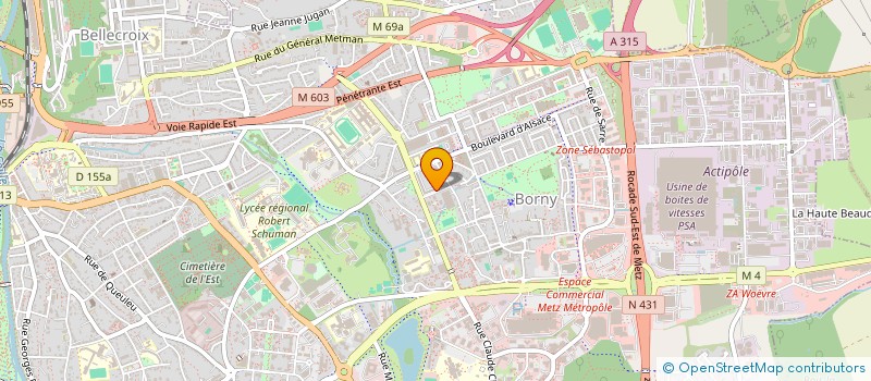 localisation de l'entreprise MONSIEUR SEBASTIEN BACH  METZ