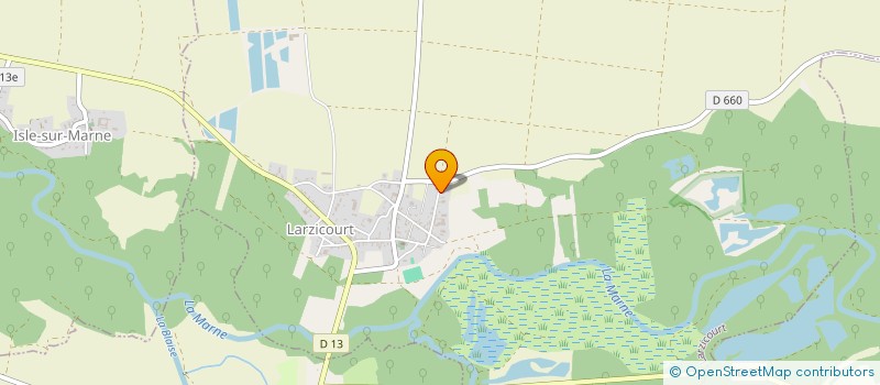 localisation de l'entreprise MONSIEUR SEBASTIEN BADET  LARZICOURT