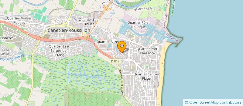 localisation de l'entreprise MONSIEUR SEBASTIEN BADIE  CANET-EN-ROUSSILLON