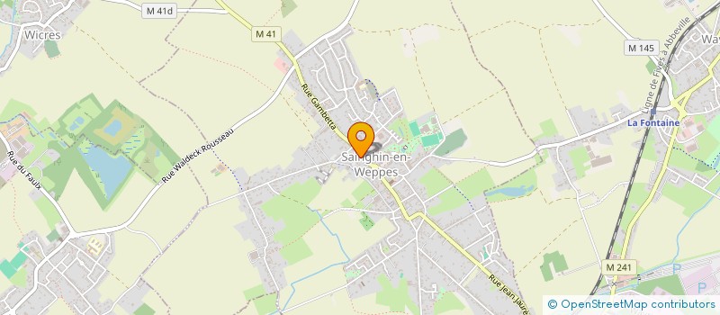 localisation de l'entreprise MONSIEUR SEBASTIEN BAGINSKI  SAINGHIN-EN-WEPPES