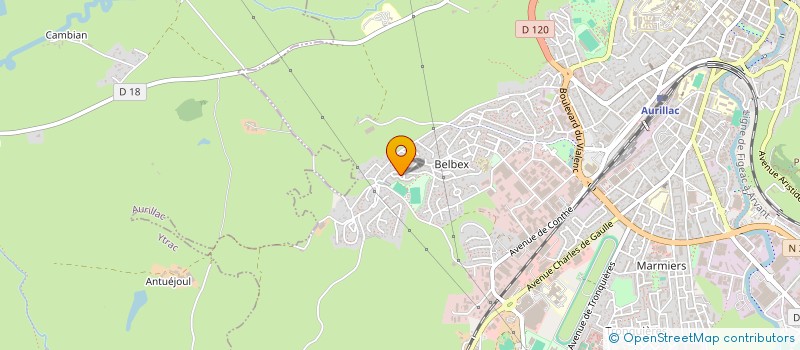 localisation de l'entreprise MONSIEUR SEBASTIEN BAILLEUL à AURILLAC