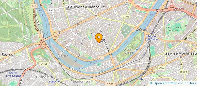 localisation de l'entreprise MONSIEUR SEBASTIEN BAILLY à BOULOGNE-BILLANCOURT