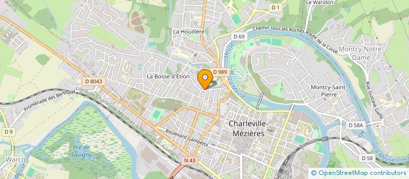 localisation de l'entreprise MONSIEUR SEBASTIEN BAILLY  CHARLEVILLE-MEZIERES