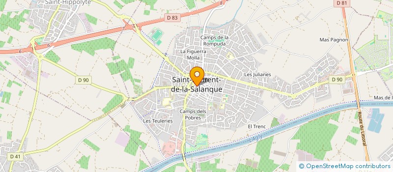 localisation de l'entreprise MONSIEUR SEBASTIEN BAILLY  SAINT-LAURENT-DE-LA-SALANQUE