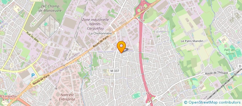 localisation de l'entreprise MONSIEUR SEBASTIEN BAILLY à SAINTE-LUCE-SUR-LOIRE