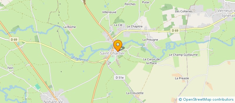 localisation de l'entreprise MONSIEUR SEBASTIEN BAILLY à SAINT-CHARTIER