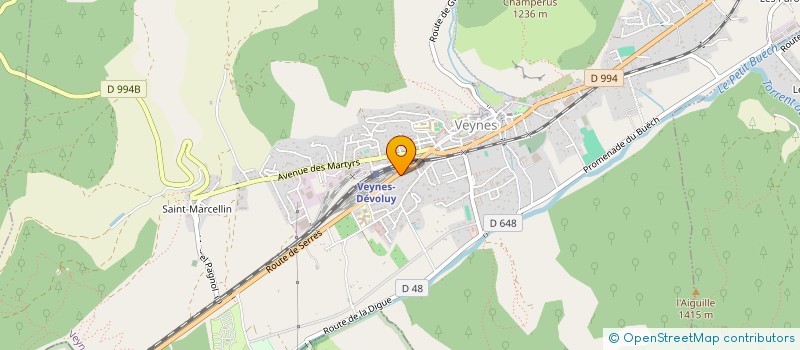 localisation de l'entreprise MONSIEUR SEBASTIEN BAILLY SALIN  VEYNES