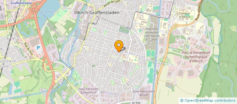 localisation de l'entreprise MONSIEUR SEBASTIEN BAIXE  ILLKIRCH-GRAFFENSTADEN