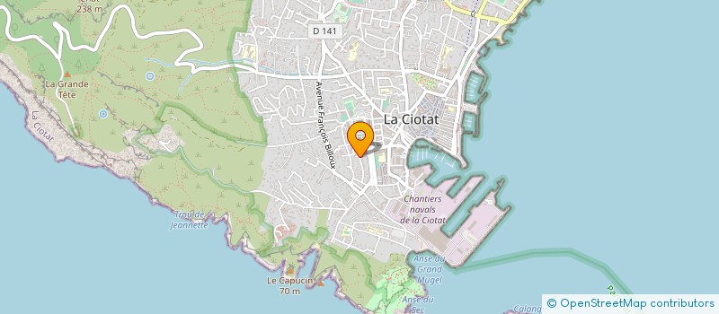 localisation de l'entreprise MONSIEUR SEBASTIEN BALLESTER à LA CIOTAT
