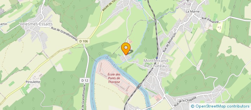 localisation de l'entreprise MONSIEUR SEBASTIEN BALLET  MONTFERRAND-LE-CHATEAU