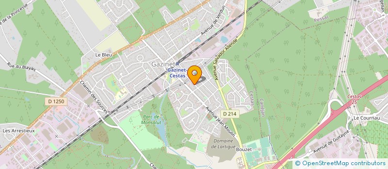 localisation de l'entreprise MONSIEUR SEBASTIEN BALLION  CESTAS