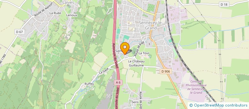 localisation de l'entreprise MONSIEUR SEBASTIEN BALTAZAR  SENNECEY-LE-GRAND