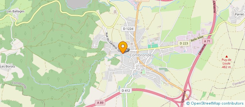 localisation de l'entreprise MONSIEUR SEBASTIEN BARA  COMBRONDE