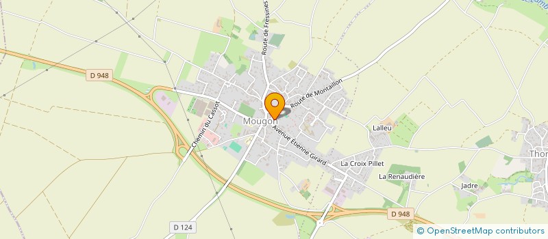 localisation de l'entreprise MONSIEUR SEBASTIEN BARACHET  AIGONDIGNE