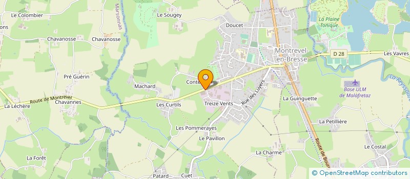 localisation de l'entreprise MONSIEUR SEBASTIEN BARAFANI à MONTREVEL-EN-BRESSE