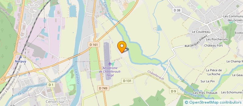 localisation de l'entreprise MONSIEUR SEBASTIEN BARANGER à CHATELLERAULT