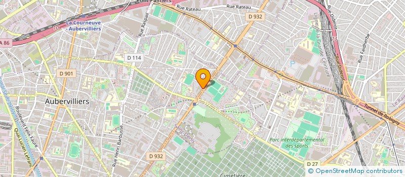 localisation de l'entreprise MONSIEUR SEBASTIEN BARBAUD à AUBERVILLIERS