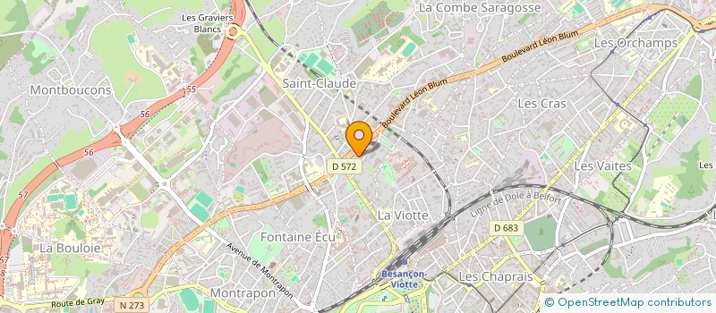 localisation de l'entreprise MONSIEUR SEBASTIEN BARBERON à BESANCON