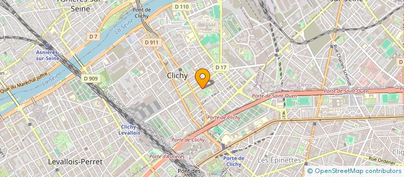 localisation de l'entreprise MONSIEUR SEBASTIEN BARBIN à CLICHY