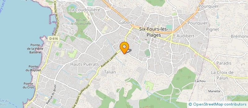 localisation de l'entreprise MONSIEUR SEBASTIEN BARCELO à SIX-FOURS-LES-PLAGES