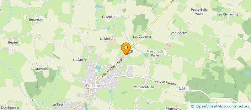 localisation de l'entreprise MONSIEUR SEBASTIEN BARDET  FOISSIAT