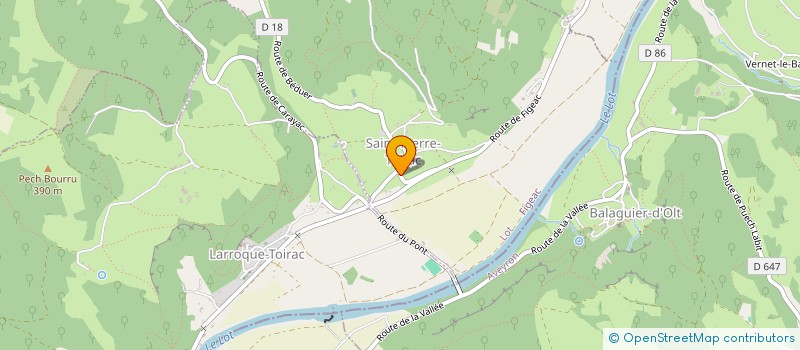 localisation de l'entreprise MONSIEUR SEBASTIEN BAREDON  SAINT-PIERRE-TOIRAC