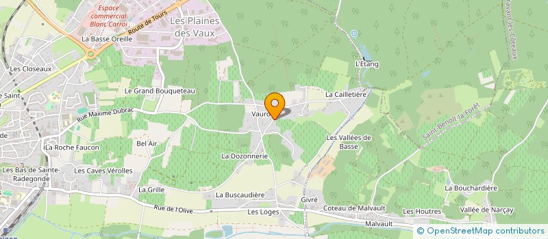 localisation de l'entreprise MONSIEUR SEBASTIEN BARILLON  CHINON