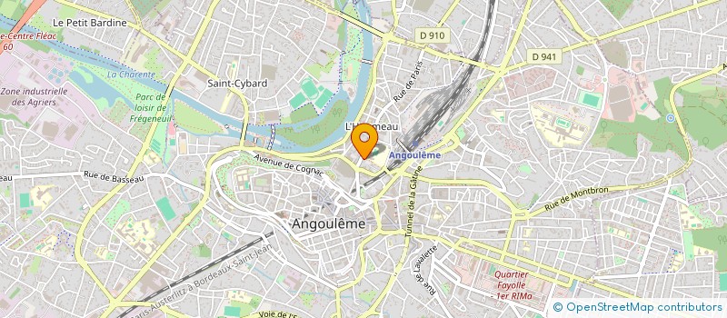 localisation de l'entreprise MONSIEUR SEBASTIEN BARON à ANGOULEME
