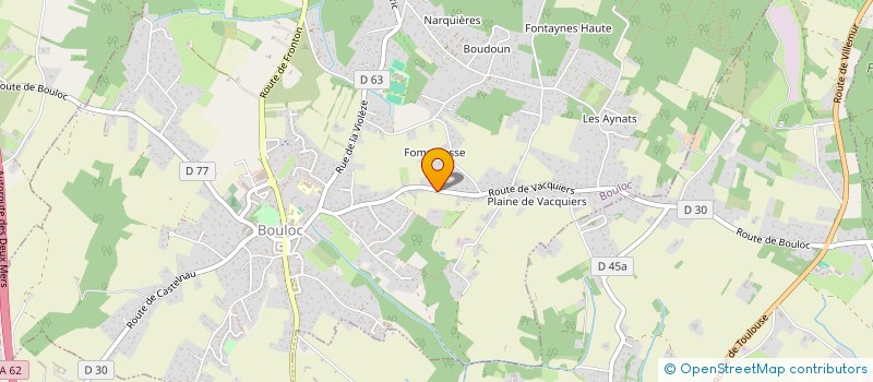 localisation de l'entreprise MONSIEUR SEBASTIEN BARON  BOULOC