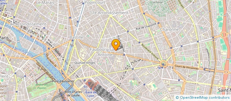 localisation de l'entreprise MONSIEUR SEBASTIEN BARON  PARIS