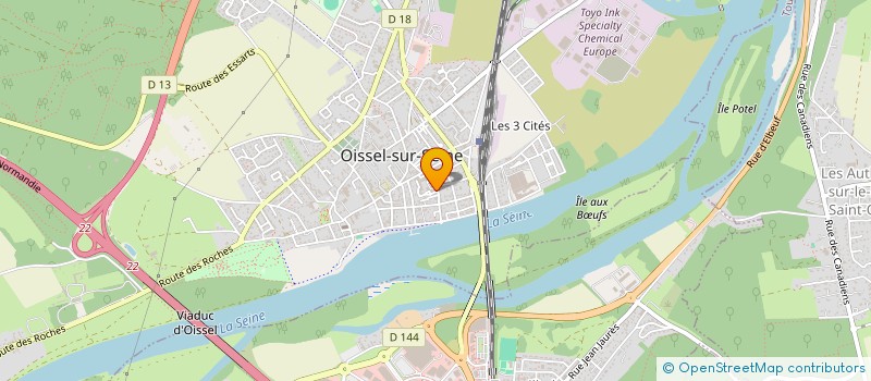 localisation de l'entreprise MONSIEUR SEBASTIEN BARON GONZALES  OISSEL