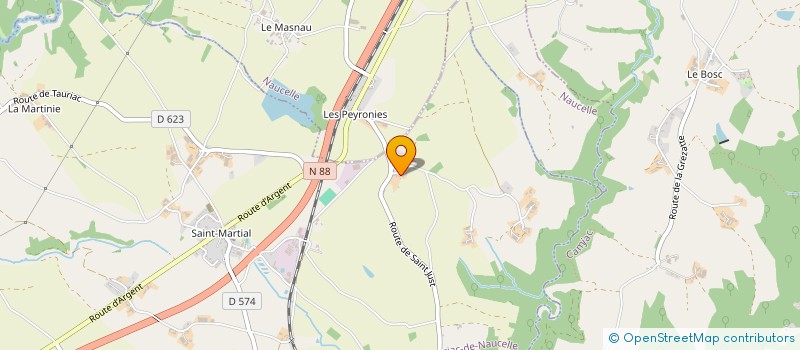 localisation de l'entreprise MONSIEUR SEBASTIEN BARRAU  SAINT-JUST-SUR-VIAUR